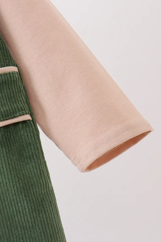 Presley Green Corduroy Boy JonJon Set