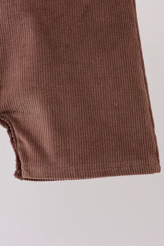 Presley Brown Corduroy Boy JonJon Set