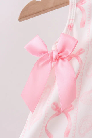 Seashell Bows Pink Ruffle Bloomer Set