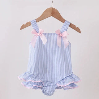 Bristol Blue Ruffle One-Piece Swimsuit