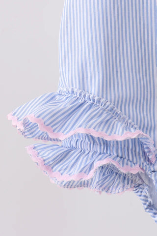 Bristol Blue Ruffle One-Piece Swimsuit