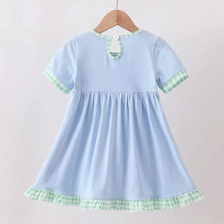 Where the Green Grass Grows Embroidered Dress