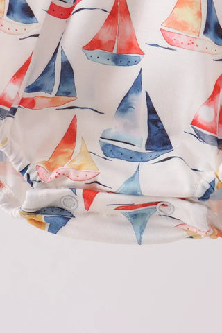 Sailor’s Cove Smocked Boy Bubble