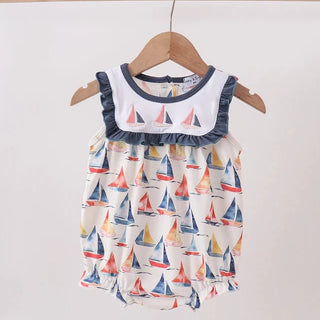 Sailor’s Cove Embroidered Ruffle Bubble
