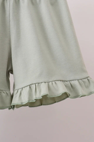 Hunt Club Hounds Ruffle Shorts Set