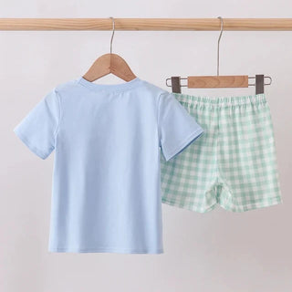 Caddie Club Gingham Boy Shorts Set