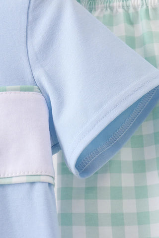 Caddie Club Gingham Boy Shorts Set