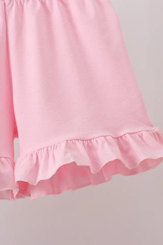 Caddie Club Gingham Ruffle Shorts Set