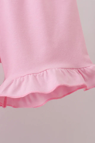Sweet Bow Society Smocked Swiss Dot Girl Shorts Set