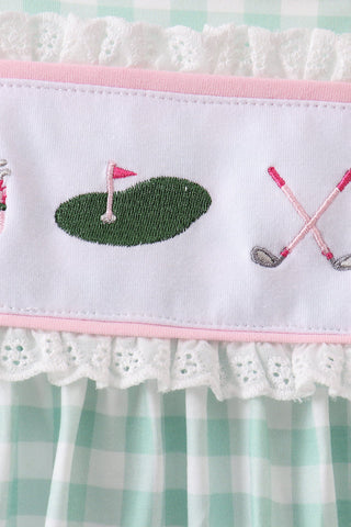 Caddie Club Gingham Girl Dress