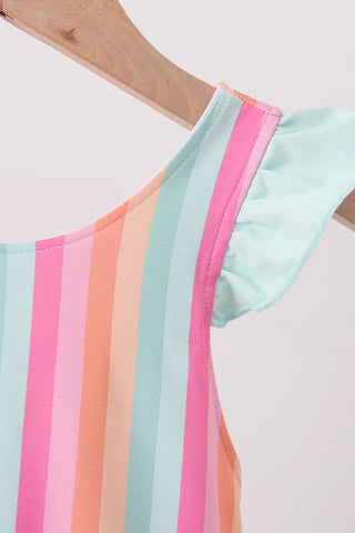 Rainbow Retro One-Piece Swimsuit