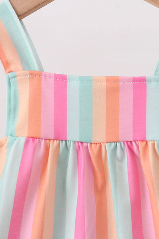 Rainbow Retro Ruffle Bloomer Set