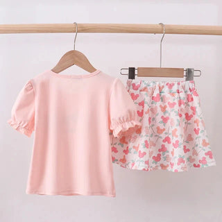 Happy Place Park Days Embroidered Ruffle Skorts Set