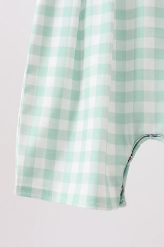 Caddie Club Gingham Boy Romper