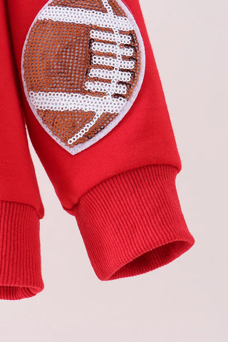 Sideline Red Sparkle Mom & Me Top
