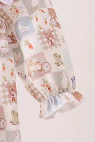 Little Farmstead Patchwork Ruffle Bubble