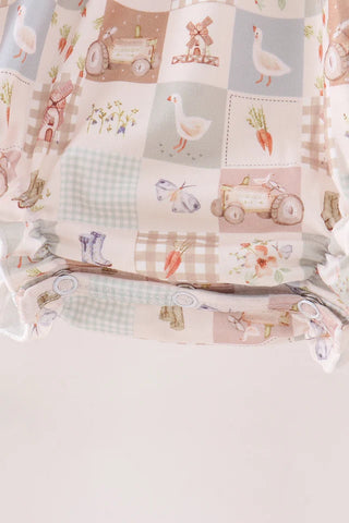 Little Farmstead Patchwork Ruffle Bubble
