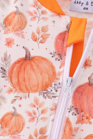 Darling Pumpkin Patch Boy Romper