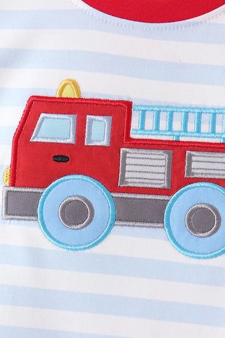 Red Engine Rescue Boy Pants Set