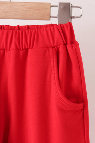 Red Engine Rescue Boy Pants Set