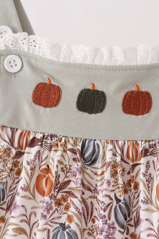 Harvest Pumpkin Ruffle Dress