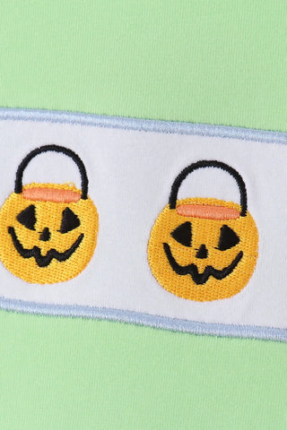 Jack-O-Lantern Lane Embroidered Boy Top