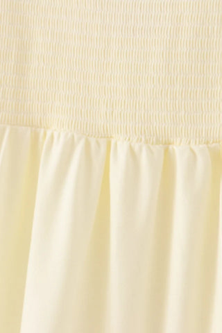 Jovie Cream Smocked Women’s Tiered Dress