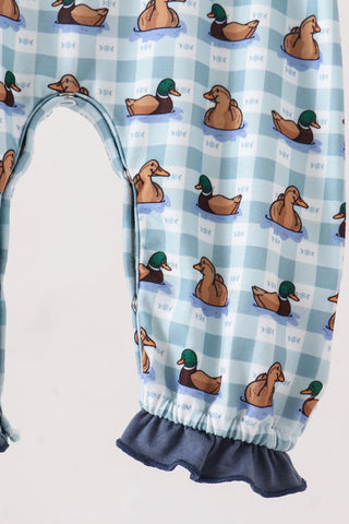 Mallard Morning Embroidered Ruffle Romper