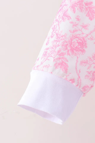 Porcelain Pink Petals Mom & Me Ruffle Pants Set