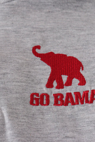 Go Bama Elephant Embroidered Alabama Gingham Pants Set