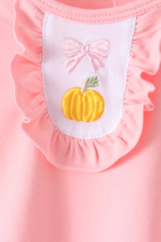 Pumpkin Bow Cottage Ruffle Bloomer Set
