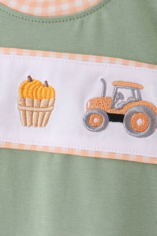 Autumn Acres Embroidered Romper