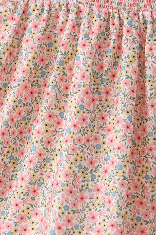 Morgan Floral Smocked Lace Ruffle Pants Set