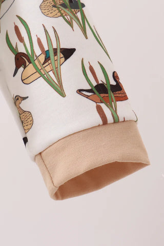 Mallard Landing Embroidered Boy Romper