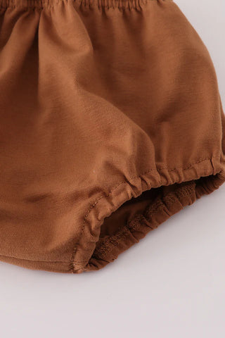 Remy Brown Plaid Boy Bloomer Set