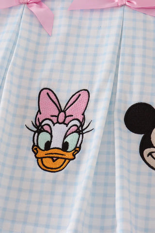 Donald & Friends Embroidered Pink Ruffle Pants Set
