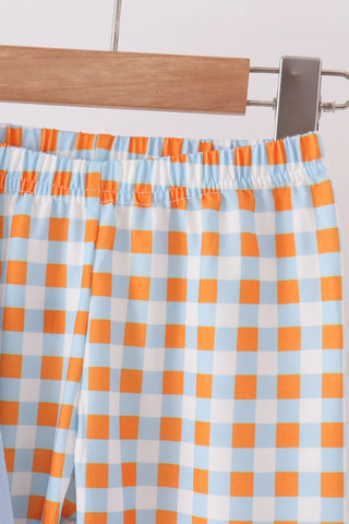 Thankful Turkey Applique Boy Pants Set