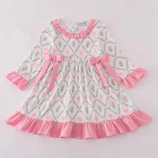 Pink dress with golf theme print