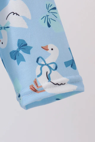 Sweet Little Waddle Embroidered Ruffle Romper