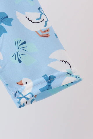 Sweet Little Waddle Embroidered Ruffle Dress