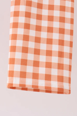 Gingham Goose Club Applique Boy Pants Set