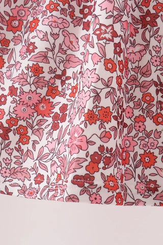 Thankful Season Embroidered Floral Ruffle Dress