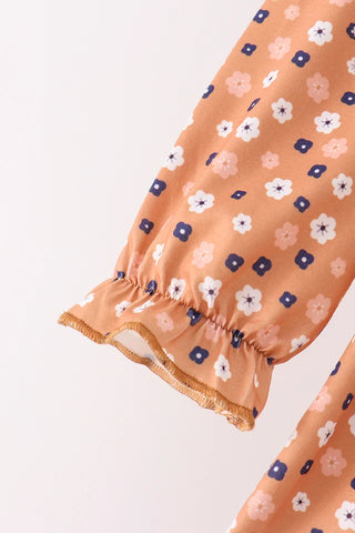 Autumn Belle Floral Girl Pants Set