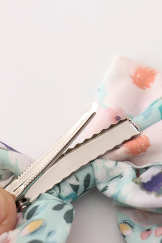 Green Garden Serenity 2pc Hair Bow Set