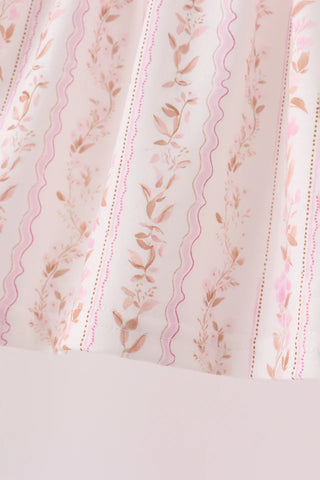 Thankful in Bloom Embroidered Ruffle Pants Set