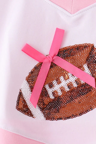 Touchdown Twinkle Sequin Girl Skorts Set