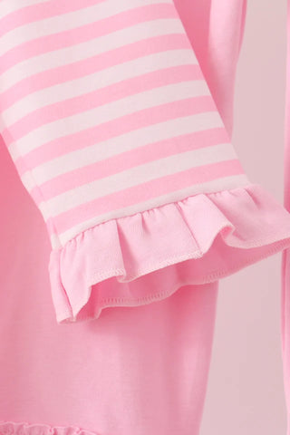 Touchdown Twinkle Sequin Stripe Ruffle Pants Set