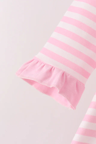 Touchdown Twinkle Sequin Stripe Girl Bloomer Set