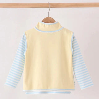 Airfield Adventures Embroidered Stripe Boy Vest Set