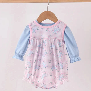 Pippy Pink Floral Bow 2pc Girl Bubble Set